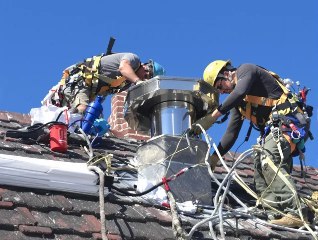 Protective chimney cap installed by Riverview Chimney Sweep in Riverview, FL