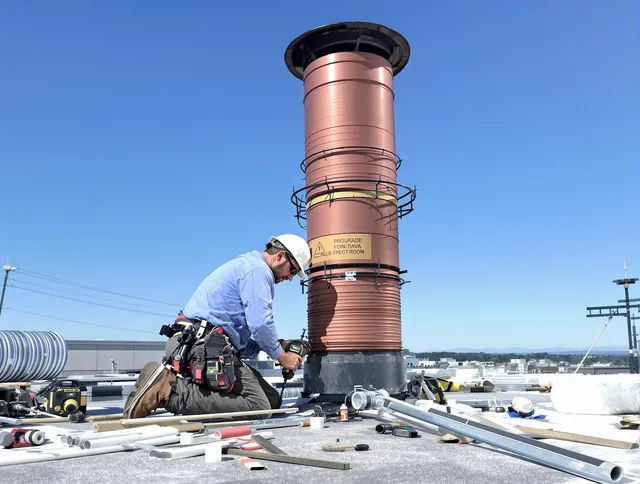 Installed chimney liner by Riverview Chimney Sweep in Riverview, FL