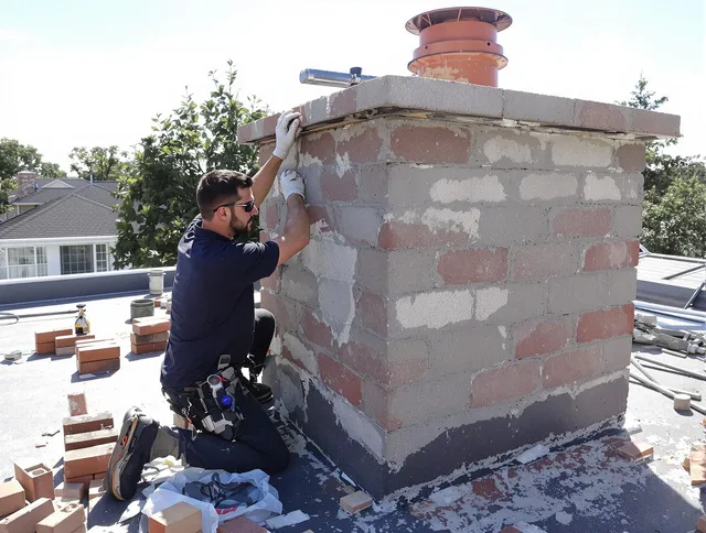 Advanced chimney repair process by Riverview Chimney Sweep in Riverview, FL