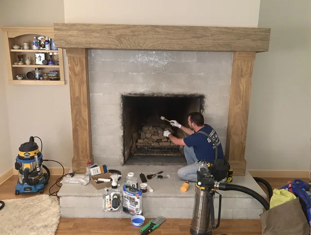 Detailed creosote removal process by Riverview Chimney Sweep in Riverview, FL