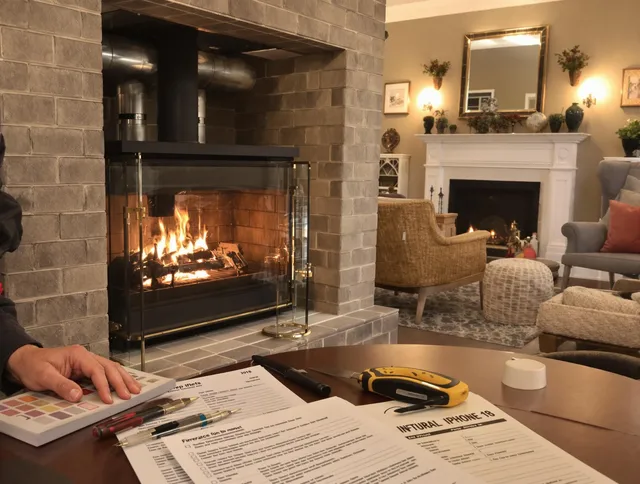 Riverview Chimney Sweep verifying fireplace safety measures in Riverview, FL