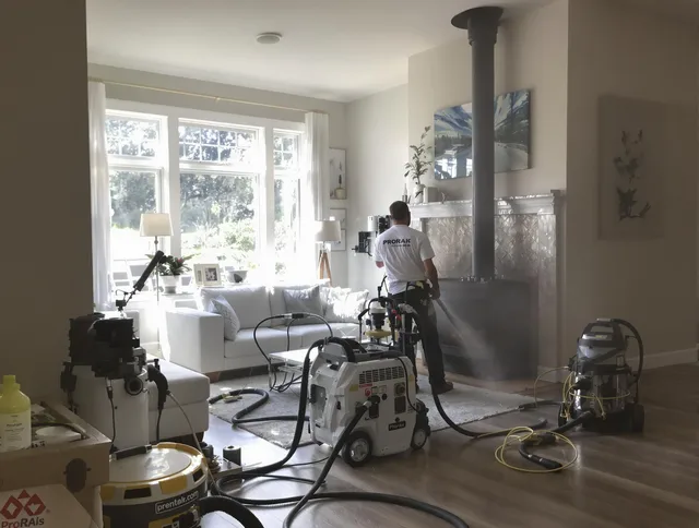 Soot removal service by Riverview Chimney Sweep for a fireplace in Riverview, FL